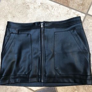 Free People pleather skirt. Size 6. New without tags!